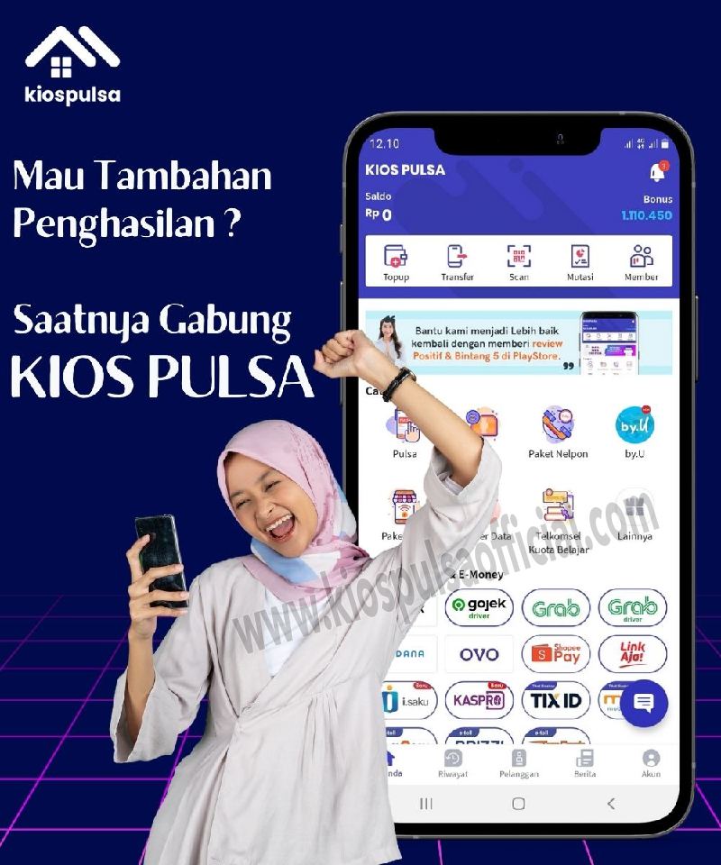 Cara Daftar Kios Pulsa